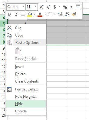 Unhide Columns Not Working In Excel For Mac
