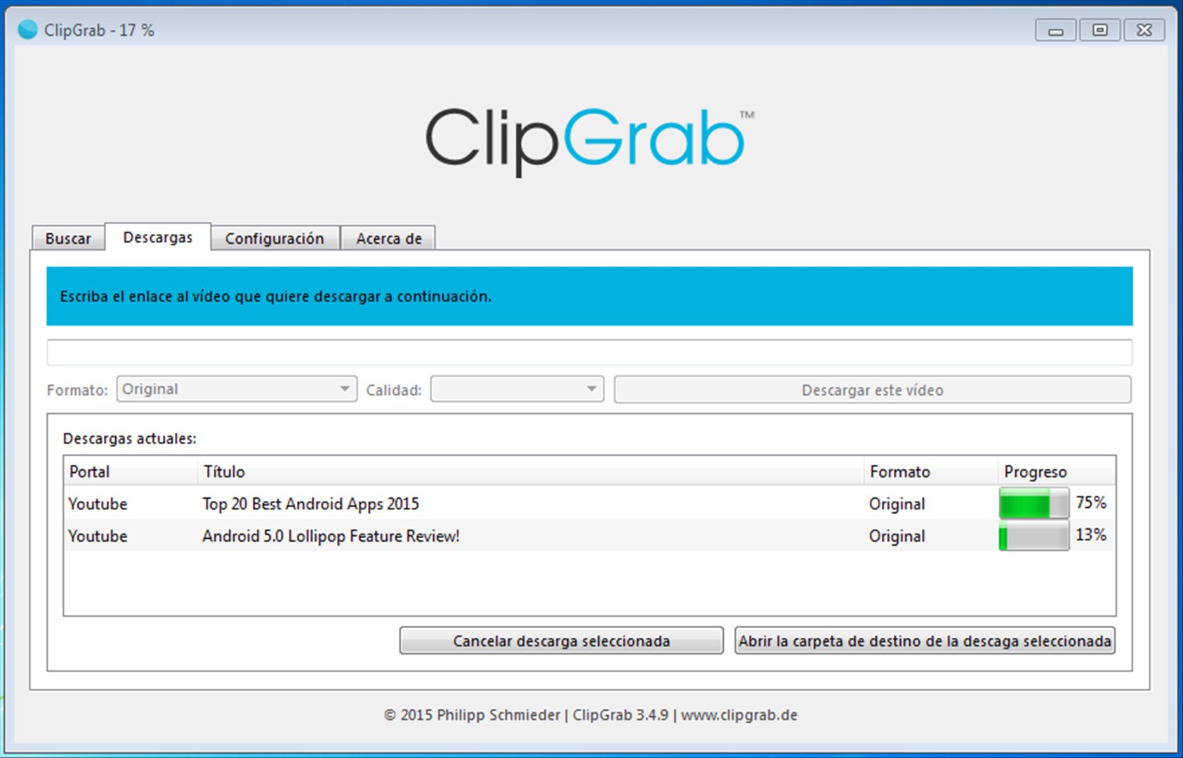 How to use clipgrab